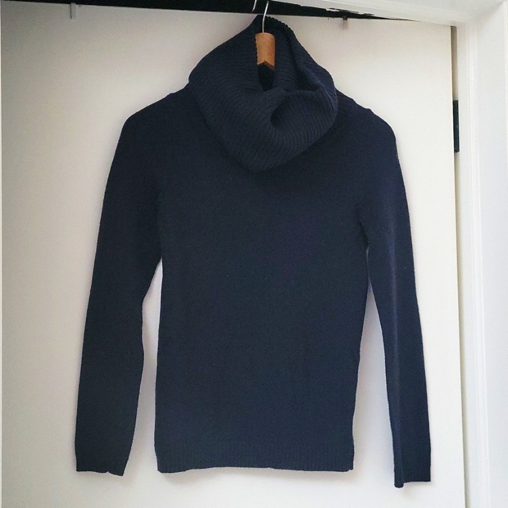 Gap Knitted Cowl neck sweater, S, dark blue